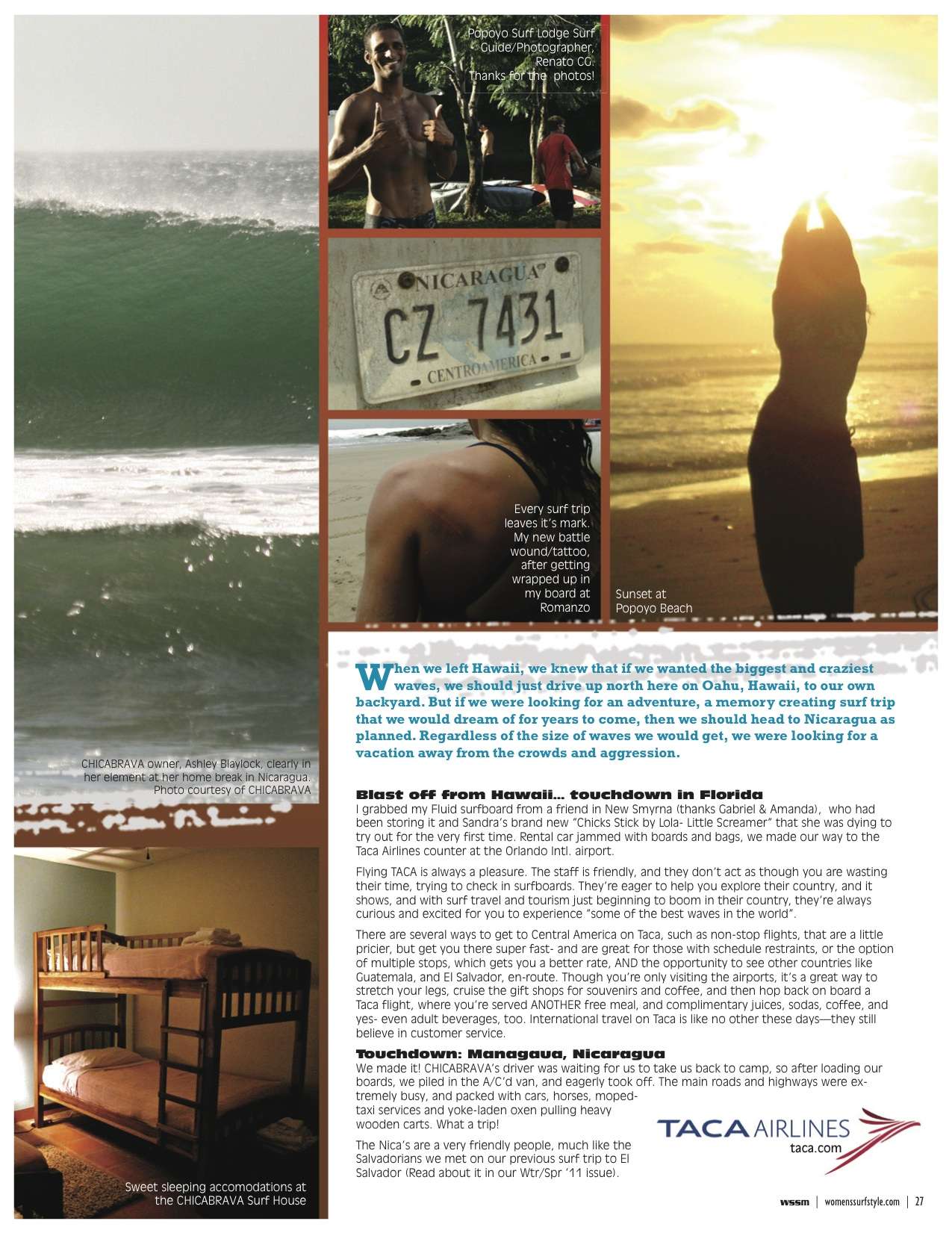 Womens surf retreat in Nicaragua