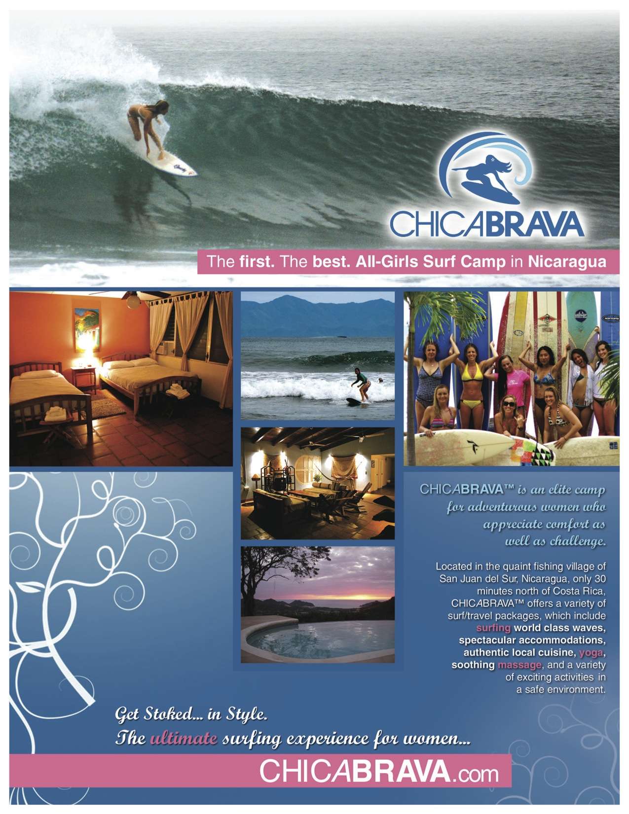 All girls surf camp in Nicaragua