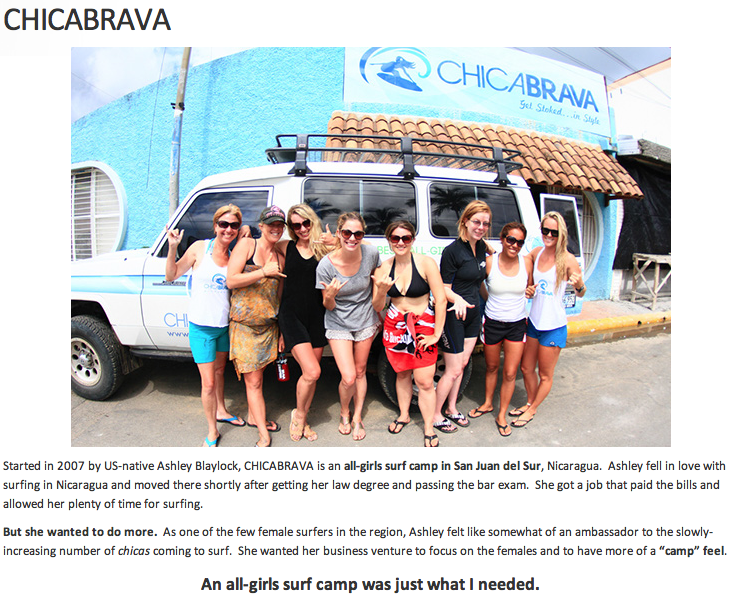 The Travel Chica features Chica Brava