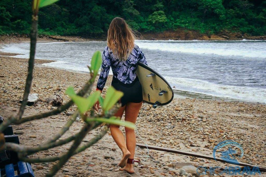 An Example of What to Wear Surfing: Chica Brava Surf Camp